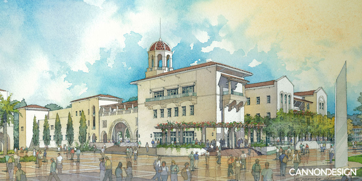 construction project illustration rendering